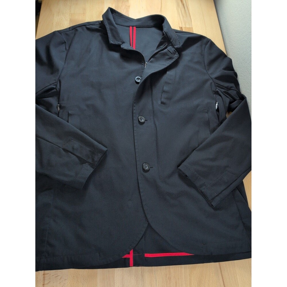 Lululemon Nonstop Blazer Jacket Black Sz XL Warpstreme Full Zip Business Casual